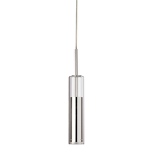  LUN-1LEDP-PC - 6W LED Pendant, Polished Chrome Finish with Clear Glass