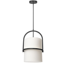  PDT-121P-MB-WH - 1LT Incand Pendant, MB w/ WH Shade