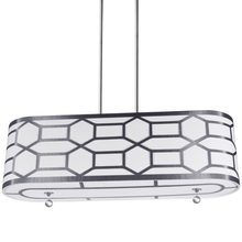  PEM-344HP-PC-SV - 4LT Horizontal Pendant, Silver