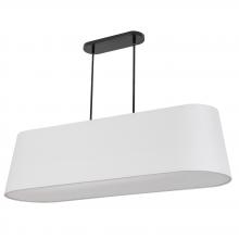  PIT-484HP-MB - 4LT Horiz Pendant, MB w/ WH Shade