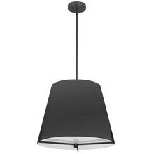  PST-184P-MB-BK - 4 LT Incandescent Pendant, MB w/ BK fabric shade