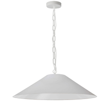  PSY-L-MW-790 - 1 Light Incandescent Pendant, Matte White with White Shade