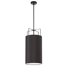  TRA-124P-BK - 4LT Drum Pendant BK Shade w/790Diff