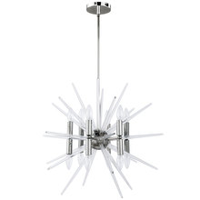  VEL-2412C-PC - 12LT Incandescent Chand, Polished Chrome Finish