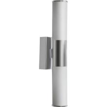  VLD-812W-BN - 2 Light LED Wall Sconce, Brushed Nickel Finish, White Frosted Glass