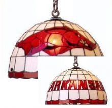  ARK550 - Arkansas Razorbacks Stained Glass Ceiling Light