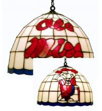  MISS550 - Mississippi Ole Miss Stained Glass Ceiling Light