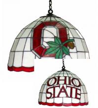  OSU550 - Ohio State Buckeyes Stained Glass Ceiling Light